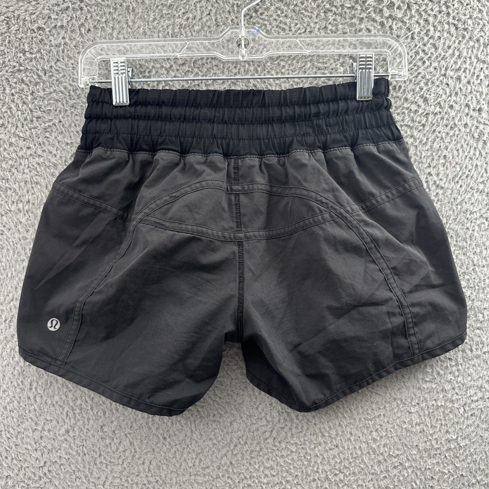 Lululemon Tracker Shorts II Dark Gray 4" Athletic Athleisure Running Women's 4